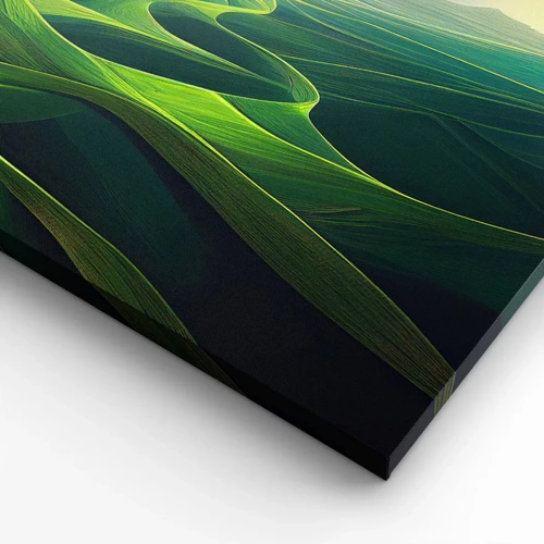 Bild auf Leinwand - Leinwandbild - In den grünen Tälern - 100x40 cm