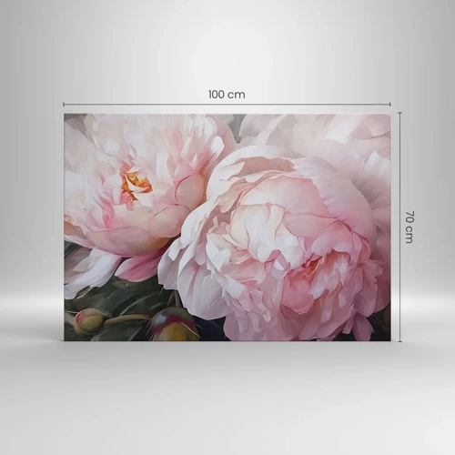 Bild auf Leinwand - Leinwandbild - In der Blüte angehalten - 100x70 cm