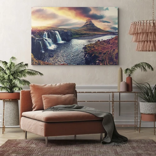 Bild auf Leinwand - Leinwandbild - In der Majestät der Natur - 70x50 cm