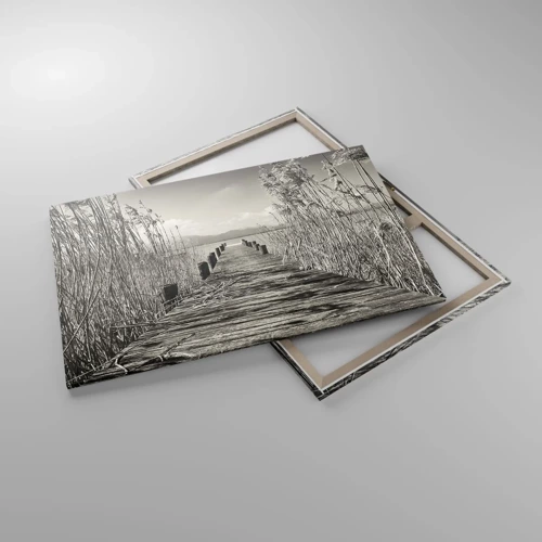 Bild auf Leinwand - Leinwandbild - In der Stille des Grases - 120x80 cm