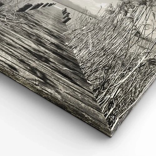 Bild auf Leinwand - Leinwandbild - In der Stille des Grases - 120x80 cm