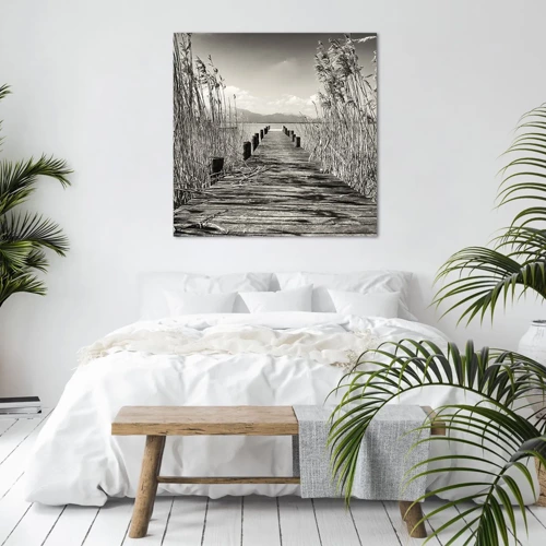 Bild auf Leinwand - Leinwandbild - In der Stille des Grases - 30x30 cm