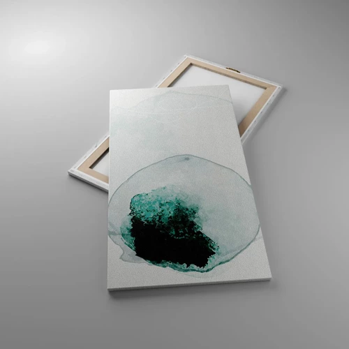 Bild auf Leinwand - Leinwandbild - In einem Tropfen Wasser - 55x100 cm