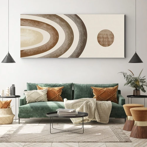 Bild auf Leinwand - Leinwandbild - In einer weit entfernten Galaxie - 100x40 cm