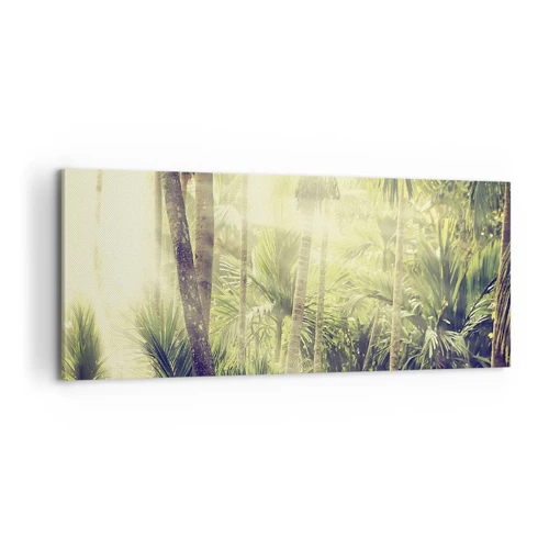 Bild auf Leinwand - Leinwandbild - In grüner Hitze - 100x40 cm