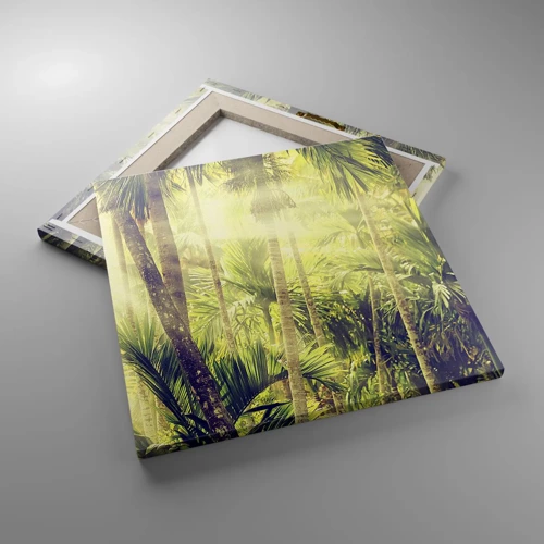 Bild auf Leinwand - Leinwandbild - In grüner Hitze - 40x40 cm
