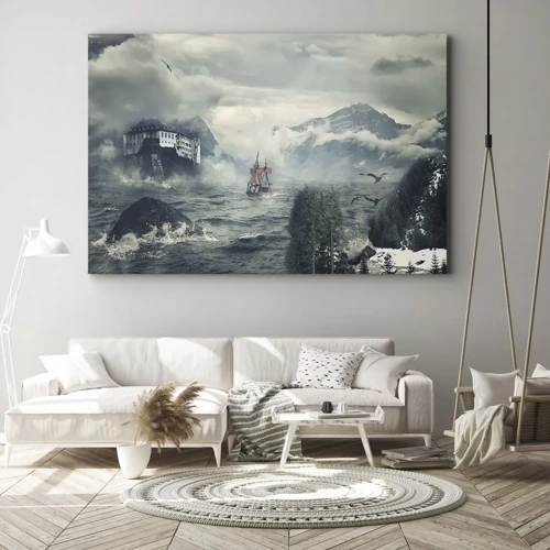 Bild auf Leinwand - Leinwandbild - In magischen Gewässern - 70x50 cm