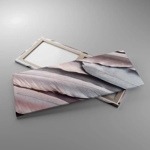 Bild auf Leinwand - Leinwandbild - In rosa Silber - 120x50 cm