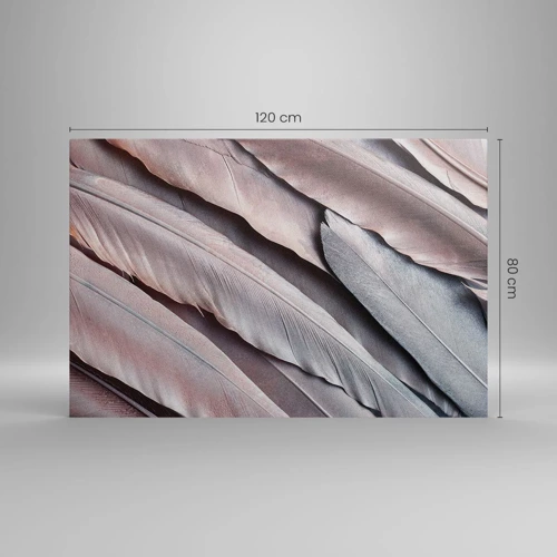 Bild auf Leinwand - Leinwandbild - In rosa Silber - 120x80 cm