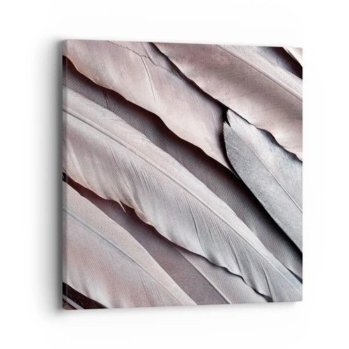 Bild auf Leinwand - Leinwandbild - In rosa Silber - 40x40 cm
