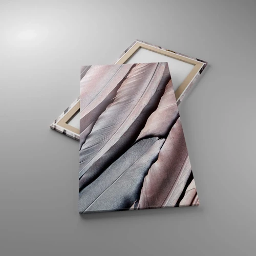 Bild auf Leinwand - Leinwandbild - In rosa Silber - 55x100 cm