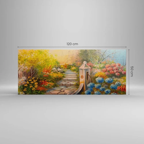 Bild auf Leinwand - Leinwandbild - In voller Blüte - 120x50 cm