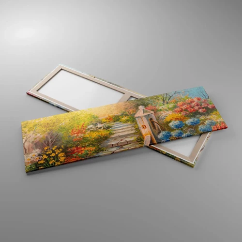 Bild auf Leinwand - Leinwandbild - In voller Blüte - 160x50 cm