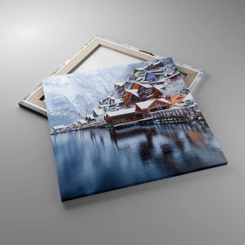 Bild auf Leinwand - Leinwandbild - In winterlicher Dekoration - 60x60 cm