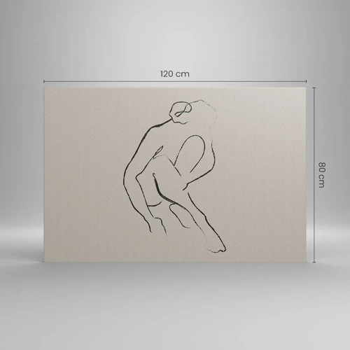 Bild auf Leinwand - Leinwandbild - Intime Skizze - 120x80 cm