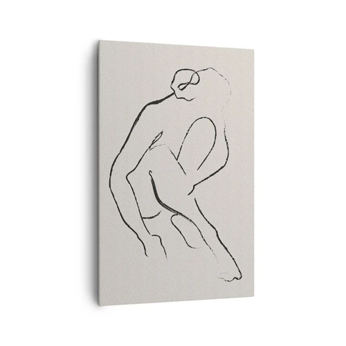 Bild auf Leinwand - Leinwandbild - Intime Skizze - 80x120 cm