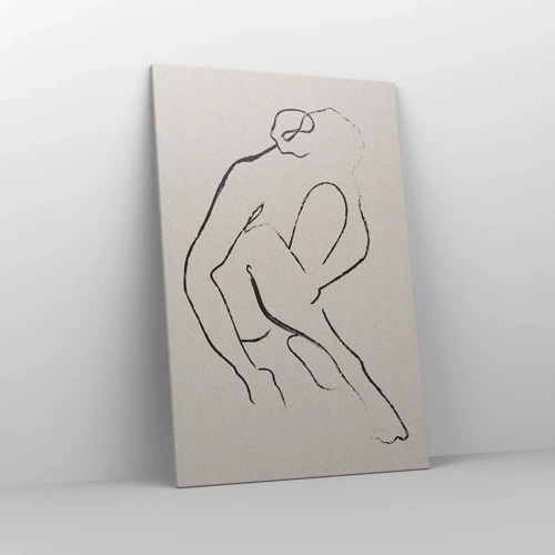 Bild auf Leinwand - Leinwandbild - Intime Skizze - 80x120 cm