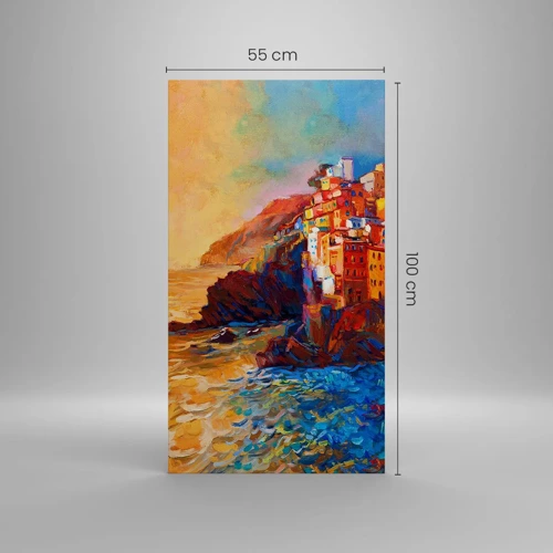 Bild auf Leinwand - Leinwandbild - Italienische Atmosphäre - 55x100 cm