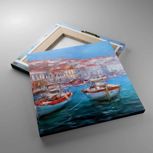Bild auf Leinwand - Leinwandbild - Italienische Bucht - 30x30 cm