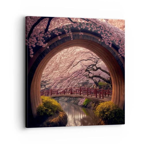 Bild auf Leinwand - Leinwandbild - Japanischer Frühling - 30x30 cm
