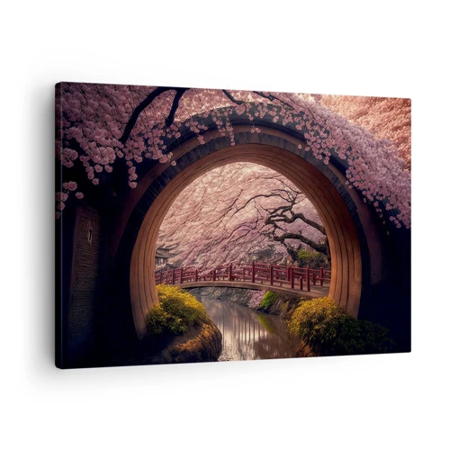 Bild auf Leinwand - Leinwandbild - Japanischer Frühling - 70x50 cm