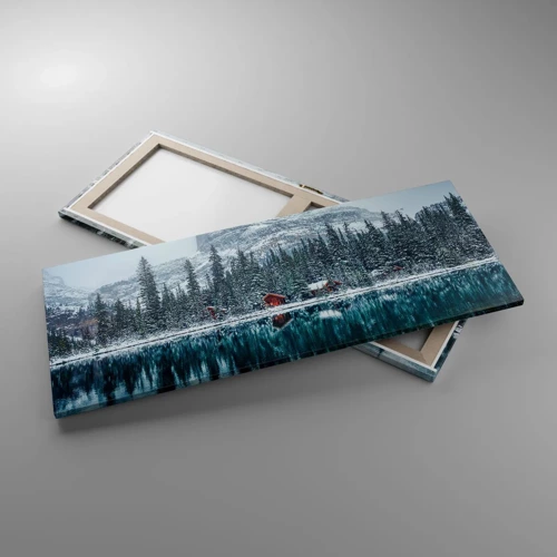 Bild auf Leinwand - Leinwandbild - Kanadischer Rückzug - 100x40 cm