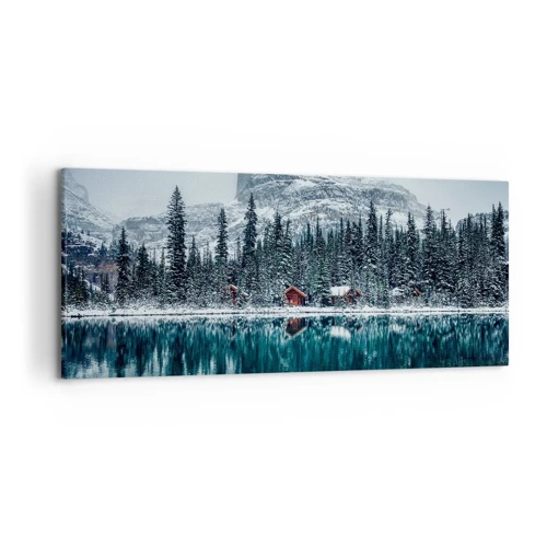 Bild auf Leinwand - Leinwandbild - Kanadischer Rückzug - 120x50 cm