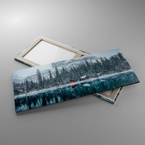 Bild auf Leinwand - Leinwandbild - Kanadischer Rückzug - 120x50 cm