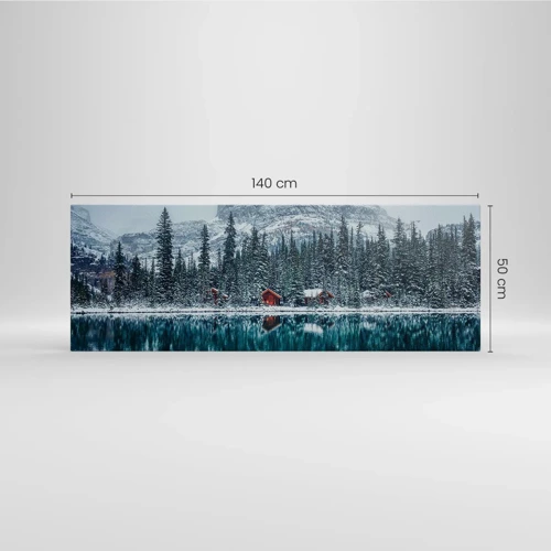 Bild auf Leinwand - Leinwandbild - Kanadischer Rückzug - 140x50 cm