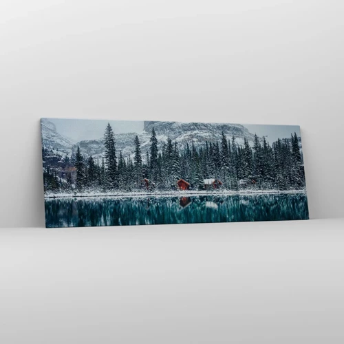 Bild auf Leinwand - Leinwandbild - Kanadischer Rückzug - 140x50 cm