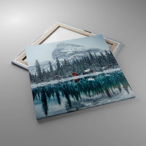 Bild auf Leinwand - Leinwandbild - Kanadischer Rückzug - 70x70 cm