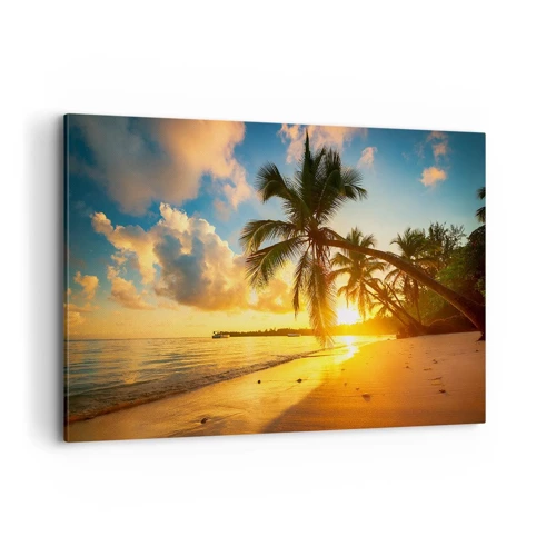 Bild auf Leinwand - Leinwandbild - Karibischer Traum - 120x80 cm