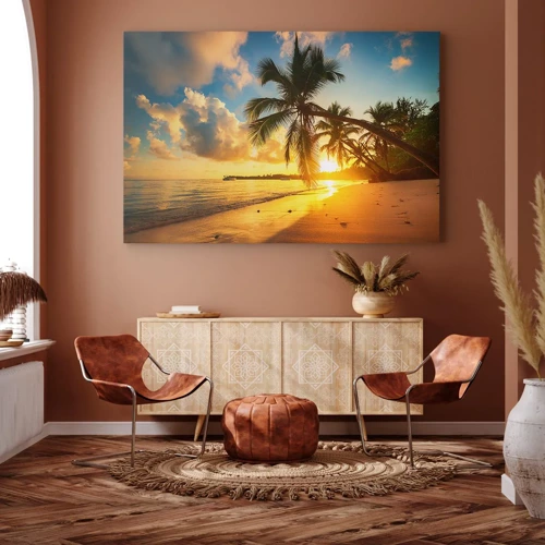 Bild auf Leinwand - Leinwandbild - Karibischer Traum - 120x80 cm