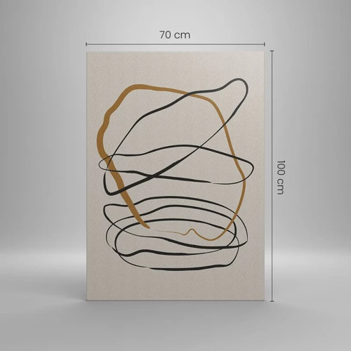 Bild auf Leinwand - Leinwandbild - Komposition – Looptanz - 70x100 cm