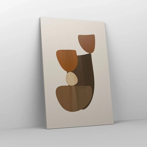 Bild auf Leinwand - Leinwandbild - Komposition in Bronze - 80x120 cm
