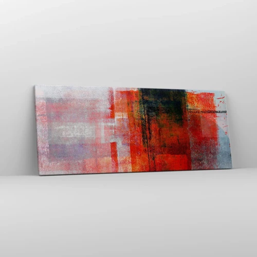 Bild auf Leinwand - Leinwandbild - Komposition leuchtet - 100x40 cm