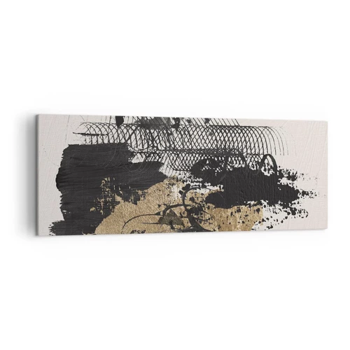 Bild auf Leinwand - Leinwandbild - Komposition mit Leidenschaft - 140x50 cm
