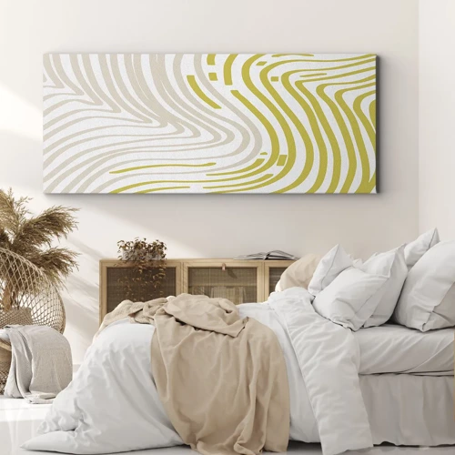 Bild auf Leinwand - Leinwandbild - Komposition mit sanfter Biegung - 120x50 cm