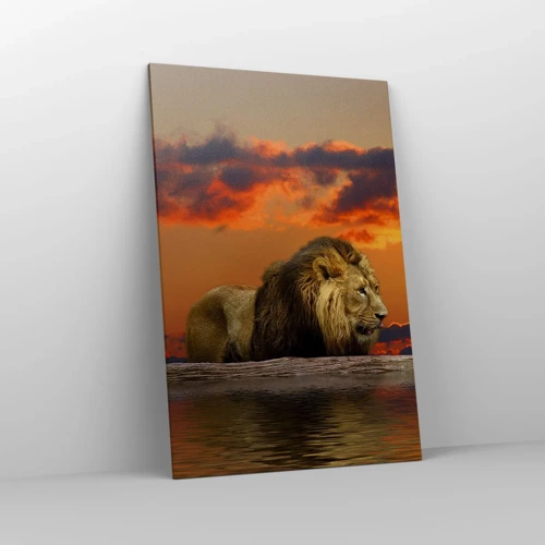 Bild auf Leinwand - Leinwandbild - König der Natur - 80x120 cm