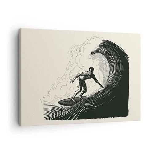 Bild auf Leinwand - Leinwandbild - König der Welle - 70x50 cm