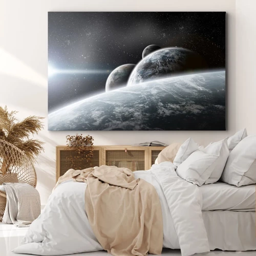 Bild auf Leinwand - Leinwandbild - Kosmische Musik der Sphären - 70x50 cm