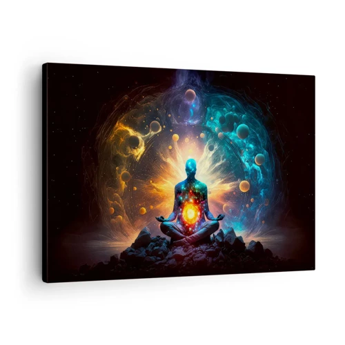 Bild auf Leinwand - Leinwandbild - Kosmischer Frieden - 70x50 cm