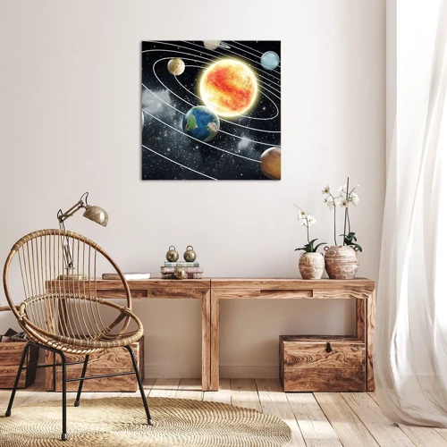 Bild auf Leinwand - Leinwandbild - Kosmischer Tanz - 30x30 cm