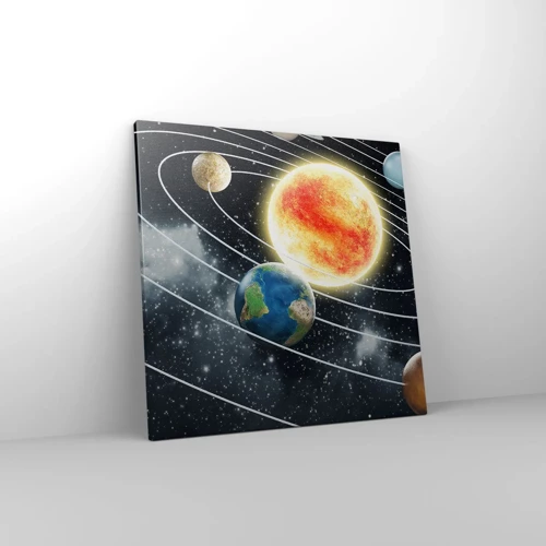 Bild auf Leinwand - Leinwandbild - Kosmischer Tanz - 50x50 cm