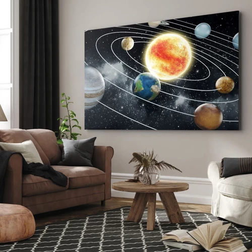 Bild auf Leinwand - Leinwandbild - Kosmischer Tanz - 70x50 cm