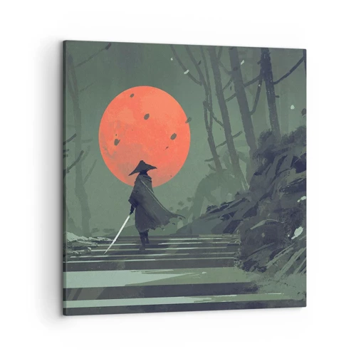Bild auf Leinwand - Leinwandbild - Krieger des Roten Mondes - 50x50 cm
