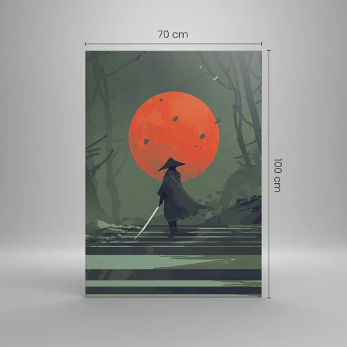 Bild auf Leinwand - Leinwandbild - Krieger des Roten Mondes - 70x100 cm