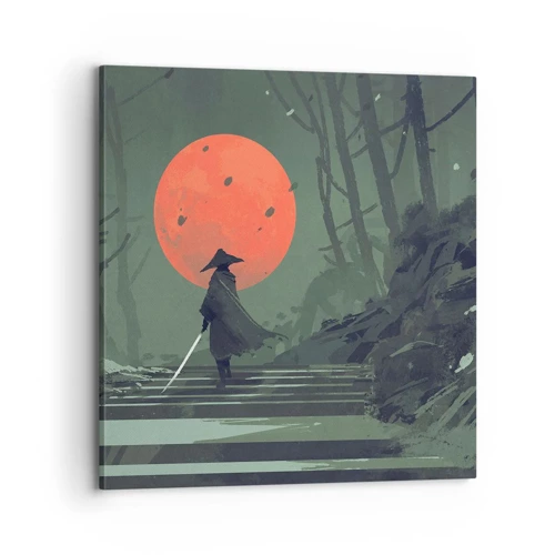 Bild auf Leinwand - Leinwandbild - Krieger des Roten Mondes - 70x70 cm