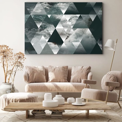 Bild auf Leinwand - Leinwandbild - Kristallperspektive - 70x50 cm