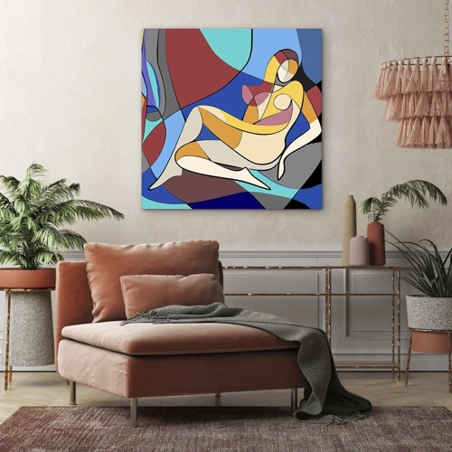 Bild auf Leinwand - Leinwandbild - Kubistischer Akt - 50x50 cm